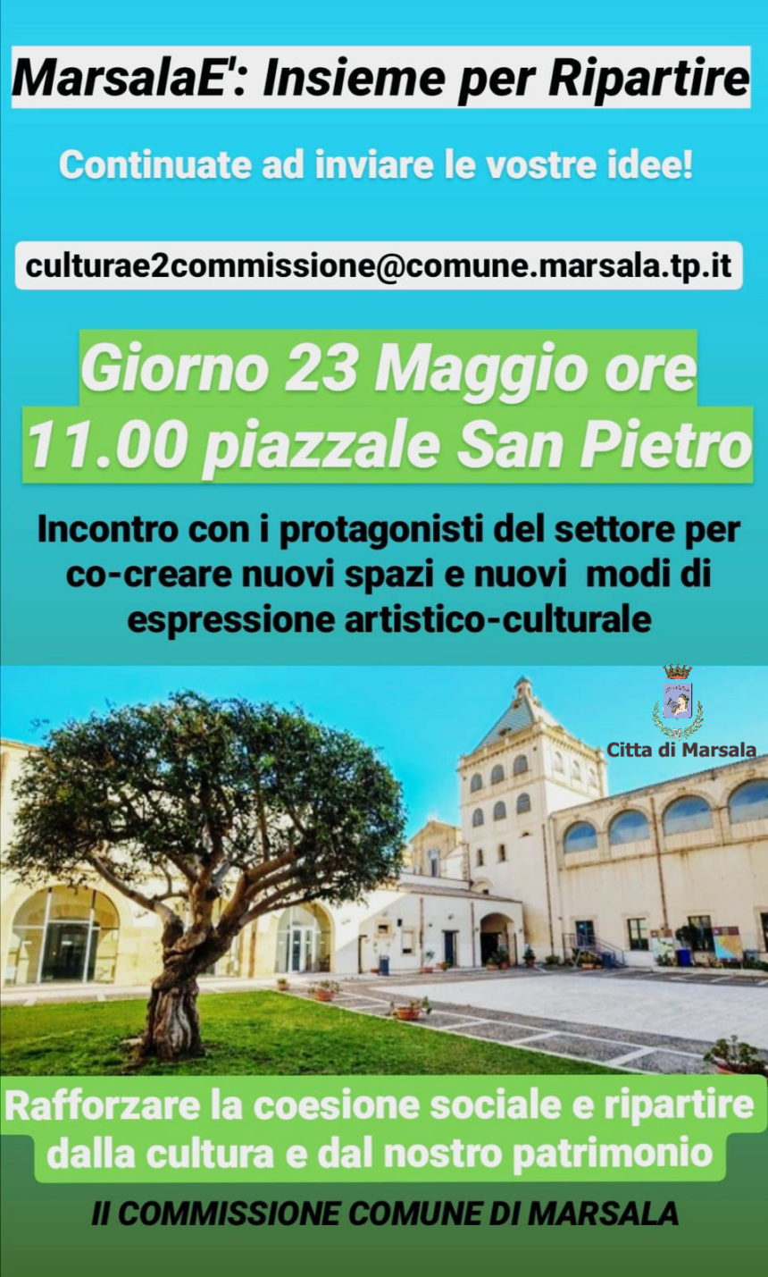 Uno spazio virtuale e un incontro con gli artisti  per rilanciare la cultura a Marsala