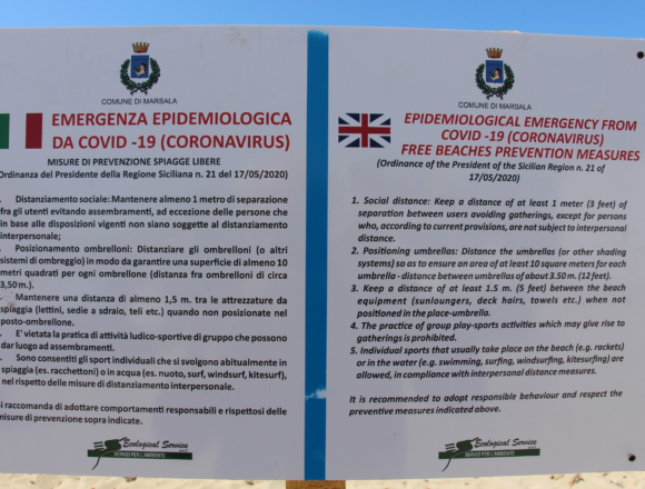 Marsala, in corso il servizio di pulizia delle spiagge libere. Collocata cartellonistica su norme anti-contagio Marsala, in corso il servizio di pulizia delle spiagge libere. Collocata cartellonistica su norme anti-contagio
