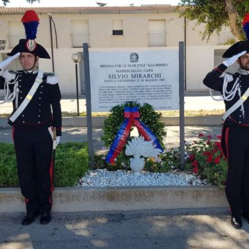 Marsala: commemorazione del 4° anniversario dell’uccisione del Maresciallo Silvio Mirarchi