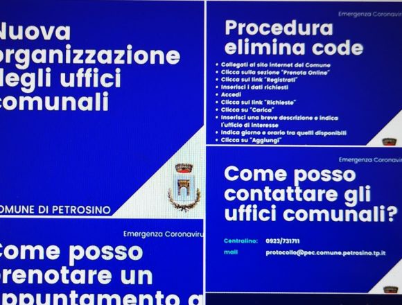 Grandi novità per Comune di Petrosino che attiva la procedura “Elimina code”. Dalla prossima settimana sarà possibile anche richiedere online i certificati anagrafici Grandi novità per Comune di Petrosino che attiva la procedura “Elimina code”. Dalla prossima settimana sarà possibile anche richiedere online i certificati anagrafici