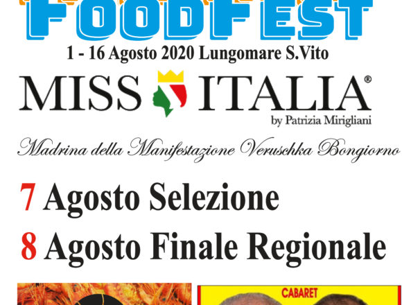 Al via dal 1 agosto Mazara Food Fest 2020, il Festival del cibo del Mediterraneo. Tra gli appuntamenti: la finale di Miss Italia Al via dal 1 agosto Mazara Food Fest 2020, il Festival del cibo del Mediterraneo. Tra gli appuntamenti: la finale di Miss Italia