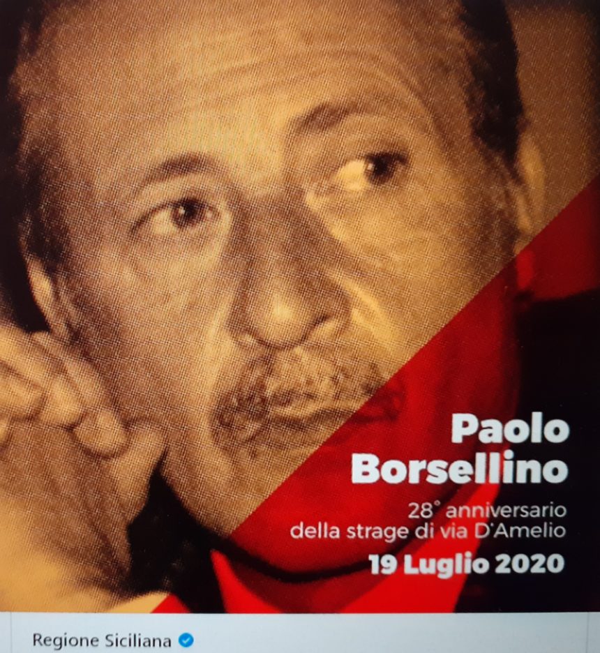 Musumeci nel 28° anniversario della strage di Via D’Amelio:” Paolo Borsellino una pianta sana e robusta che oggi va alimentata con la verità sulle connivenze e le complicità”