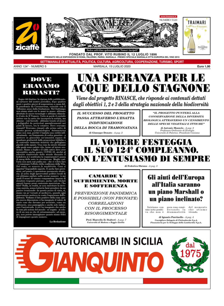 Felicemente Il Vomere è in edicola. Ecco il primo numero dopo il lockdown