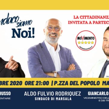 Cancelleri e Giarrusso con Aldo Rodriquez