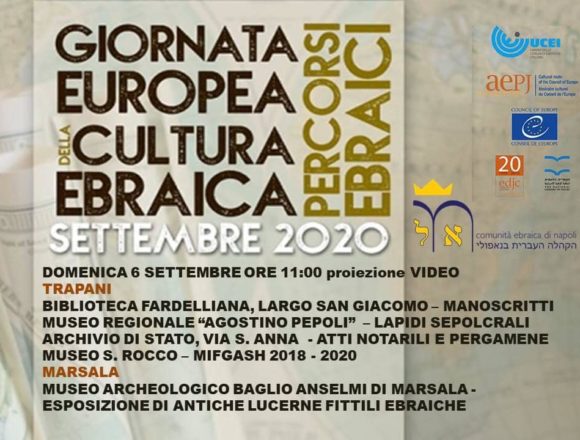 Trapani e Marsala partecipano alla Giornata Europea della Cultura Ebraica Trapani e Marsala partecipano alla Giornata Europea della Cultura Ebraica