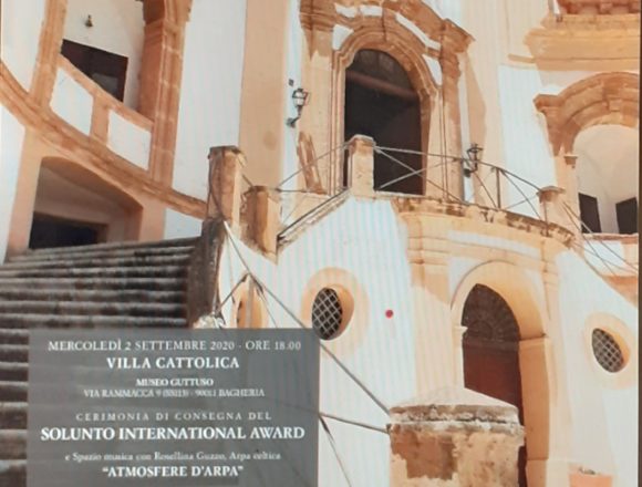 Si svolgerà oggi 2 settembre a Bagheria la VI Edizione dell’International Solunto Award presieduto da Giuseppe Di Franco. Quest’anno il prestigioso riconoscimento ha voluto rendere merito anche a chi ha combattuto in prima linea il Covid-19. Membro della giuria la direttrice del Vomere Rosa Rubino, recentemente designata “Ambasciatrice nel mondo” della Casa Italia- Francia Si svolgerà oggi 2 settembre a Bagheria la VI Edizione dell’International Solunto Award presieduto da Giuseppe Di Franco. Quest’anno il prestigioso riconoscimento ha voluto rendere merito anche a chi ha combattuto in prima linea il Covid-19. Membro della giuria la direttrice del Vomere Rosa Rubino, recentemente designata “Ambasciatrice nel mondo” della Casa Italia- Francia