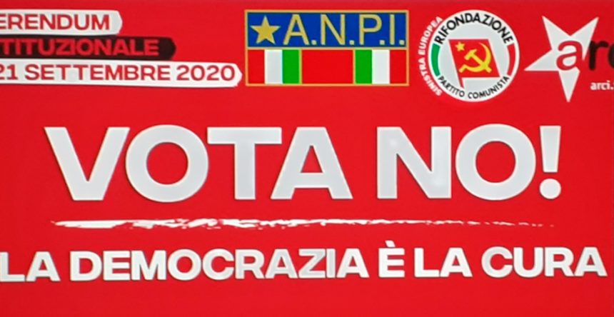 Referendum costituzionale, Arci Scirocco, ANPI e Rifondazione Comunista votano NO. “Si potrebbero ottenere risparmi più consistenti tagliando gli stipendi dei parlamentari e dei deputati regionali. La democrazia ha bisogno di cura”