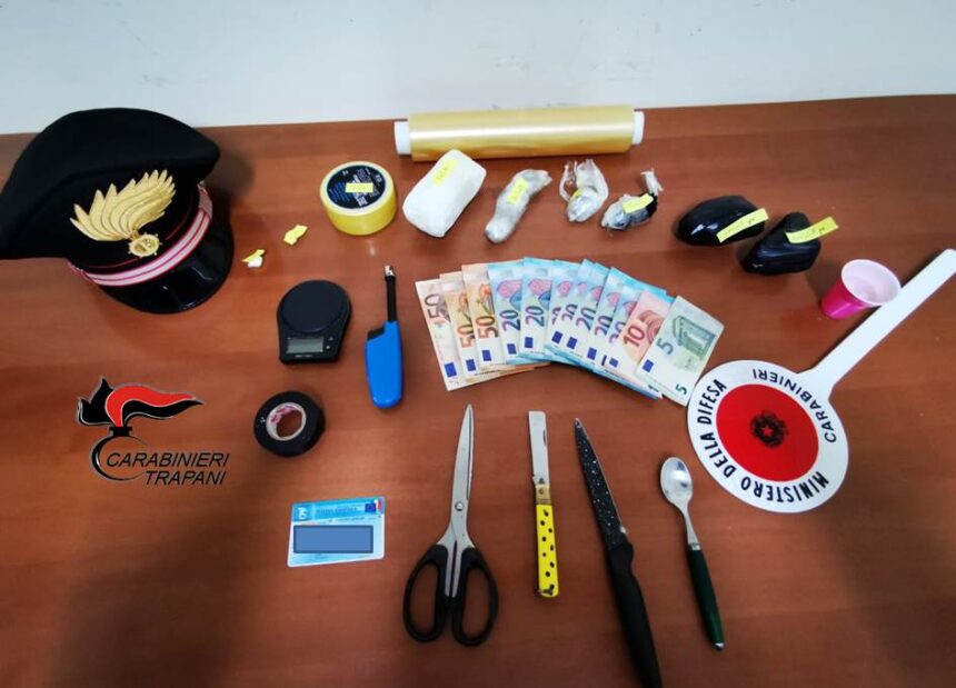Trapani. Era in possesso di 460 grammi di cocaina pura: arrestato dai Carabinieri