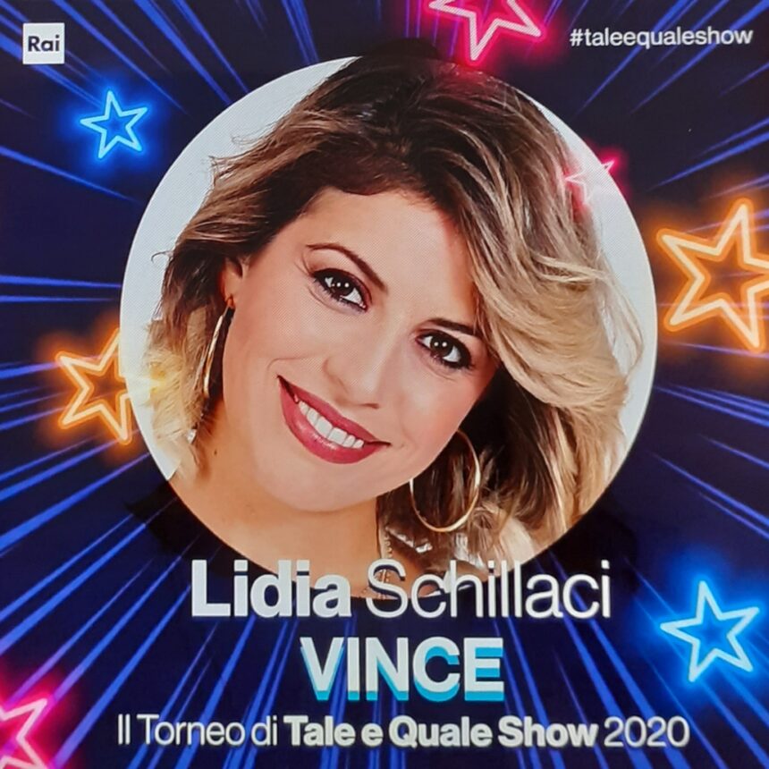 La bravissima siciliana Lidia Schillaci vince l’edizione 2020 di  “Tale Quale e Show” imitando la grande Mina
