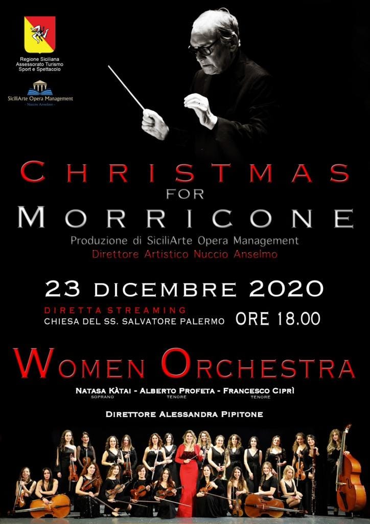 Oggi 23 dicembre “Christmas for Morricone “: la Women Orchestra in diretta streaming per uno speciale concerto di Natale