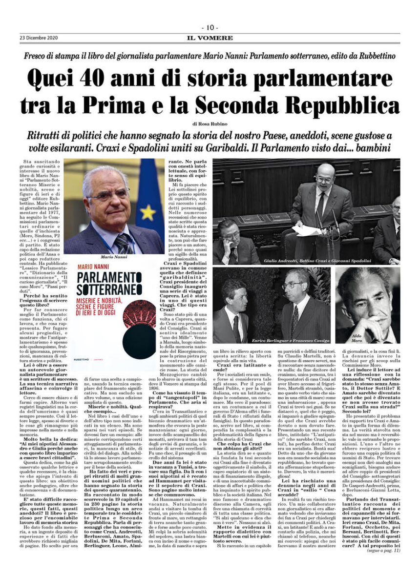 Sul Vomere 23 Dicembre 2020