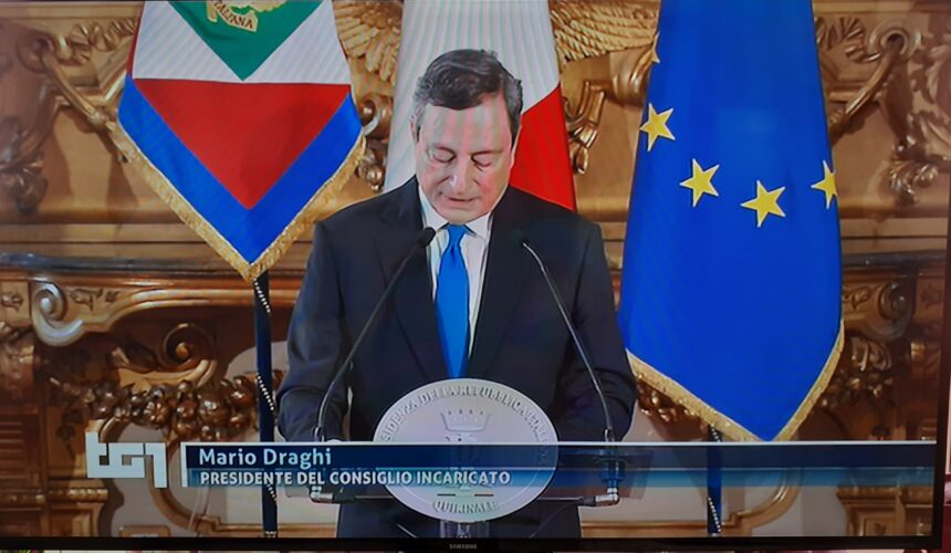 Draghi risponde positivamente all’appello del Presidente Mattarella e accetta con riserva l’incarico