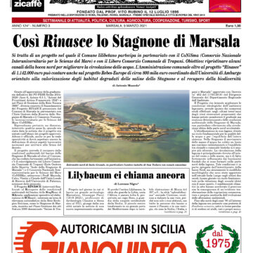 Ecco la prima pagina de “il Vomere”, già in edicola