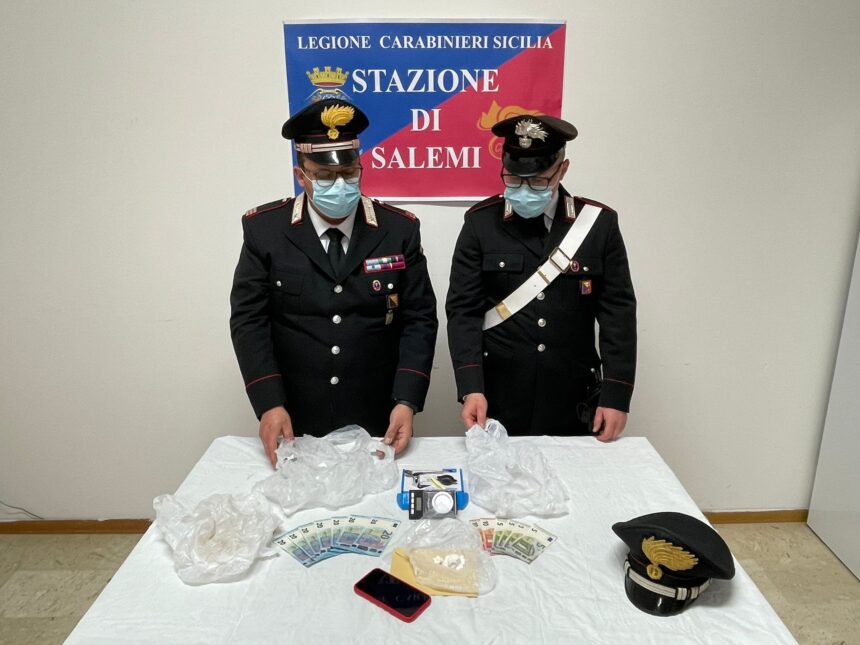 Salemi: arrestato dai Carabinieri corriere della droga