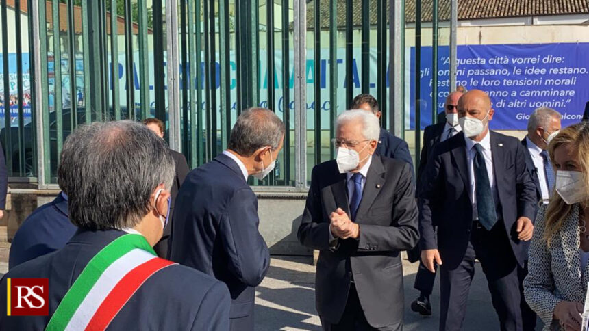 Palermo 23 maggio,  Musumeci accoglie il Presidente Sergio Mattarella