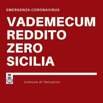 “Reddito Zero Sicilia”, a Petrosino pubblicato il nuovo avviso per i buoni spesa