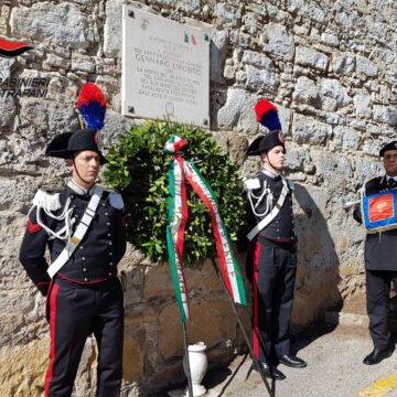 Erice: celebrato il 29esimo anniversario della morte del Carabiniere Gennaro Esposito