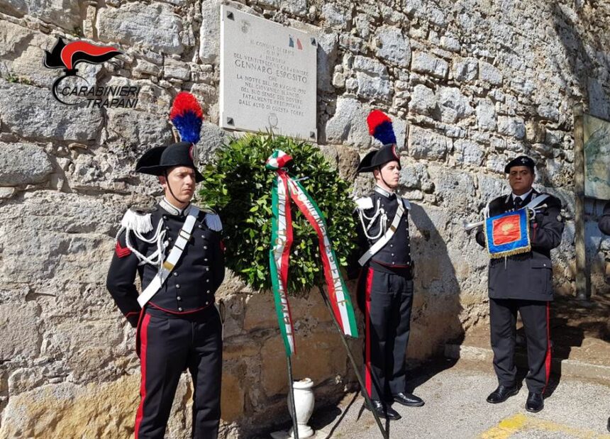 Erice: celebrato il 29esimo anniversario della morte del Carabiniere Gennaro Esposito