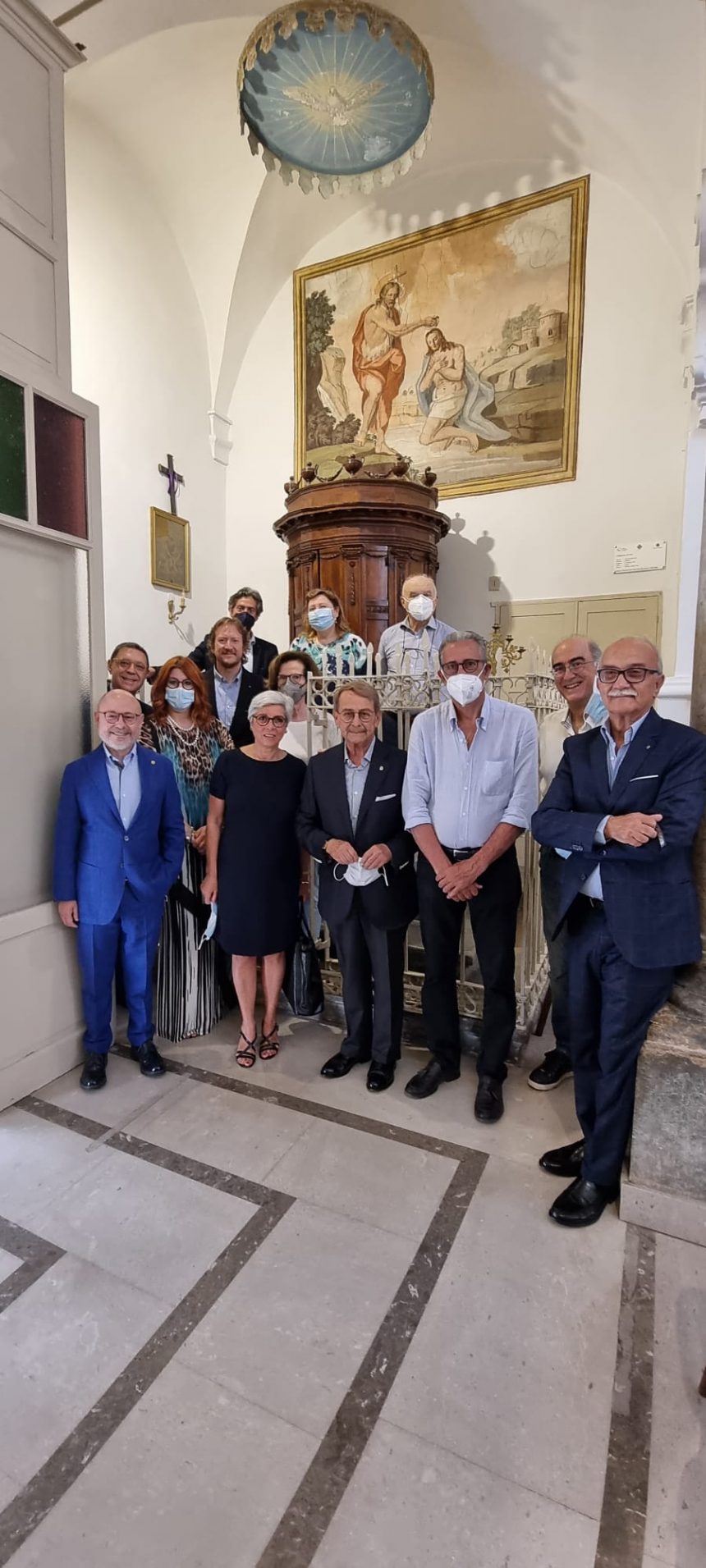 Lions Club Marsala: è stato presentato al pubblico il restauro dell’affresco “Il Battesimo di Cristo” della Chiesa di San Matteo – Cena di Beneficenza in favore della fondazione LCIF