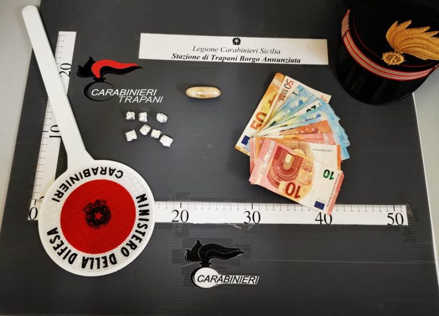 Trapani. Scoperto con varie dosi di eroina: i Carabinieri arrestano un 40enne