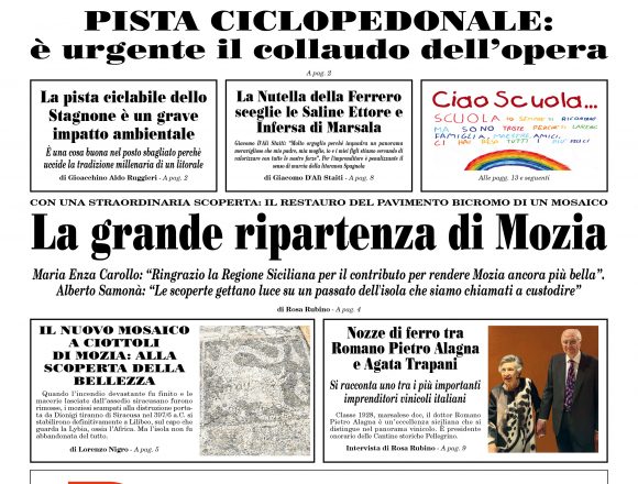 Ecco la prima pagina del nuovo numero del Vomere