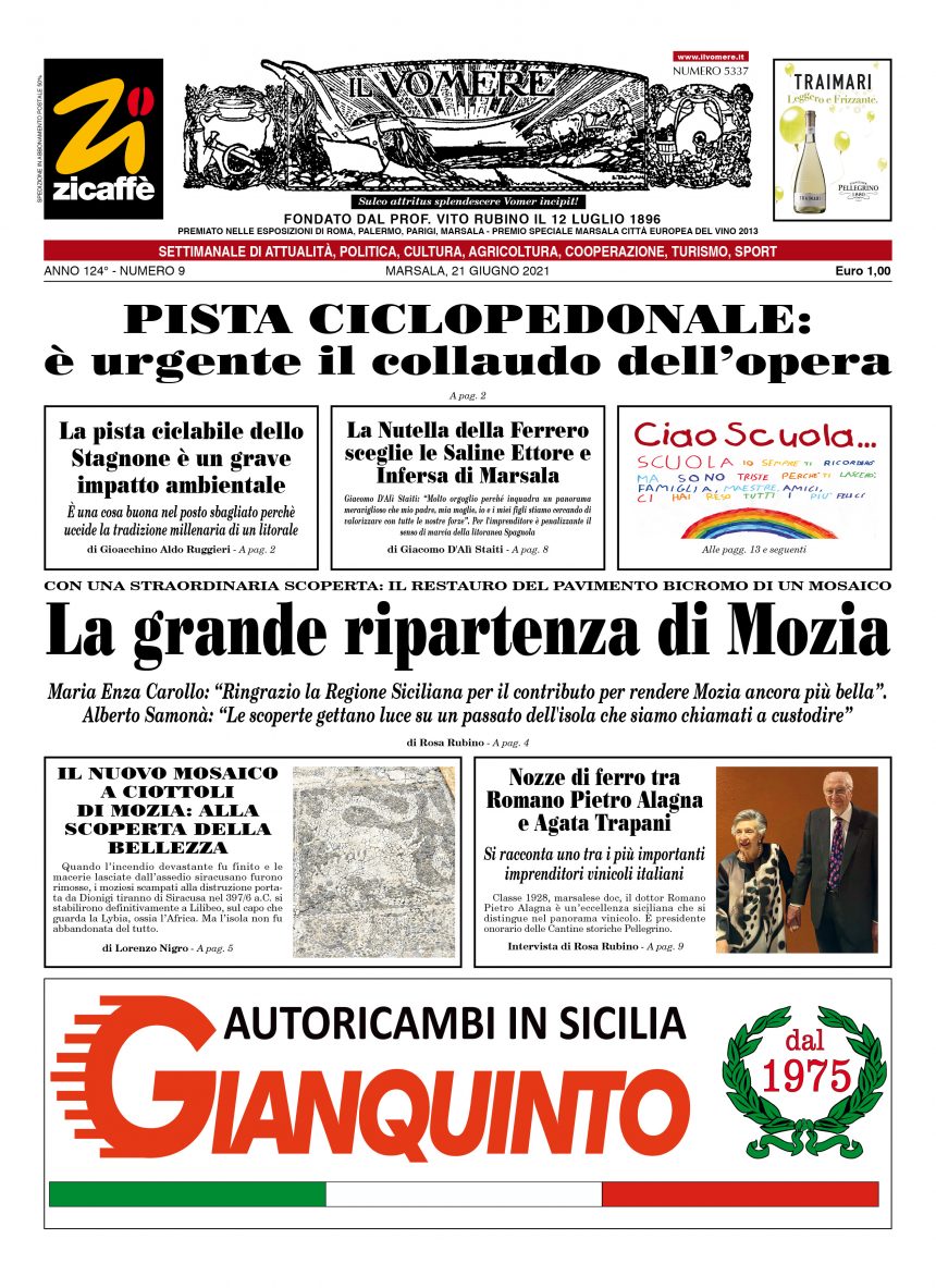 Ecco la prima pagina del nuovo numero del Vomere