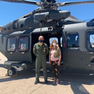 Valentina Palmeri (Attiva Sicilia) in visita all’82° Centro C.S.A.R. dell’aeronautica militare di Trapani