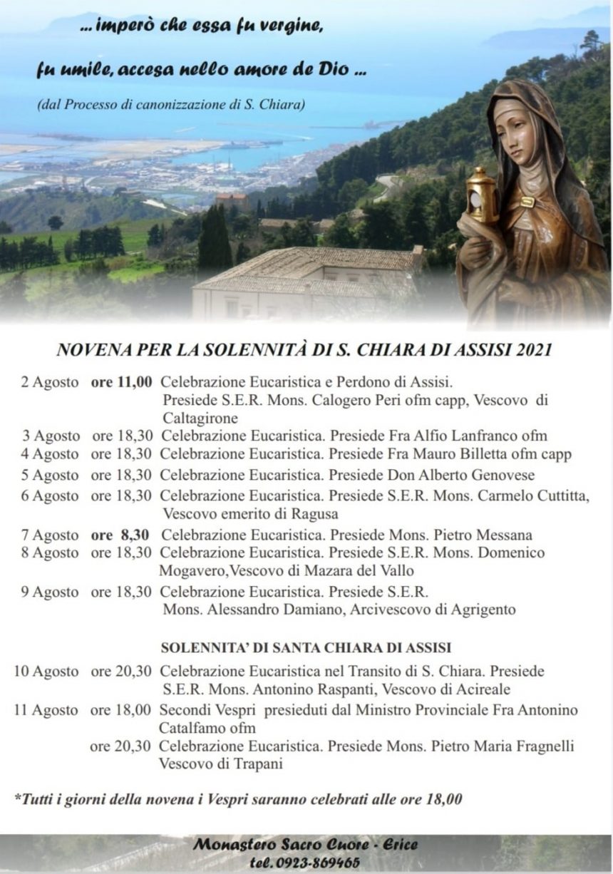 Si completa il trasferimento del monastero del “Sacro Cuore” ad Erice