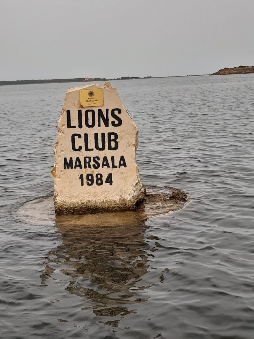 Marsala, Lions Club: completo il restauro delle mede nella Laguna dello Stagnone