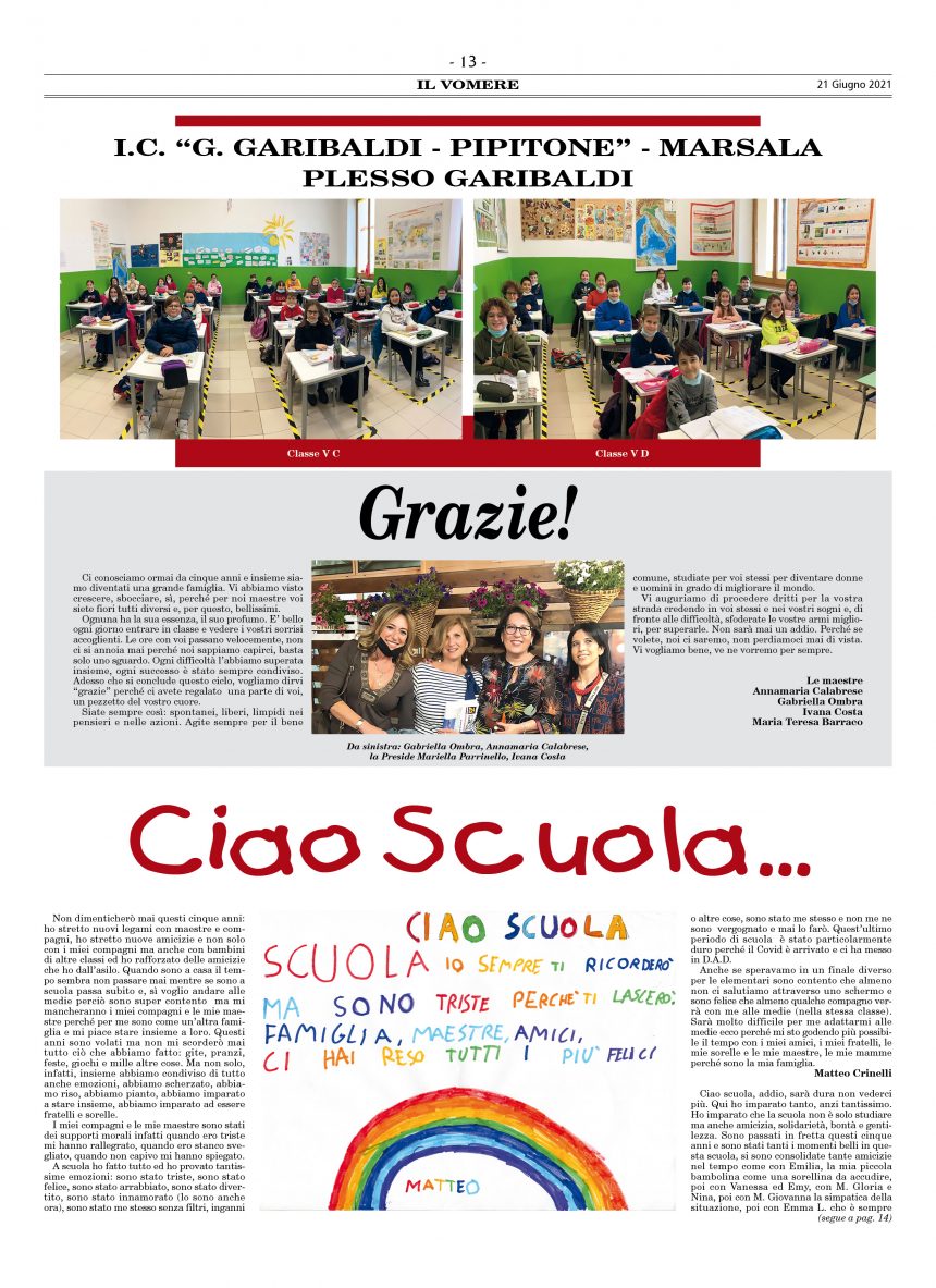 Ciao Scuola…