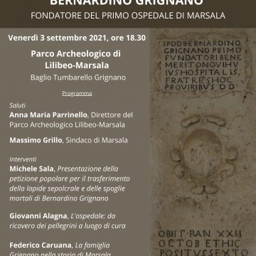 Conferenza: Bernardino Grignano primo fondatore dell’ospedale di Marsala