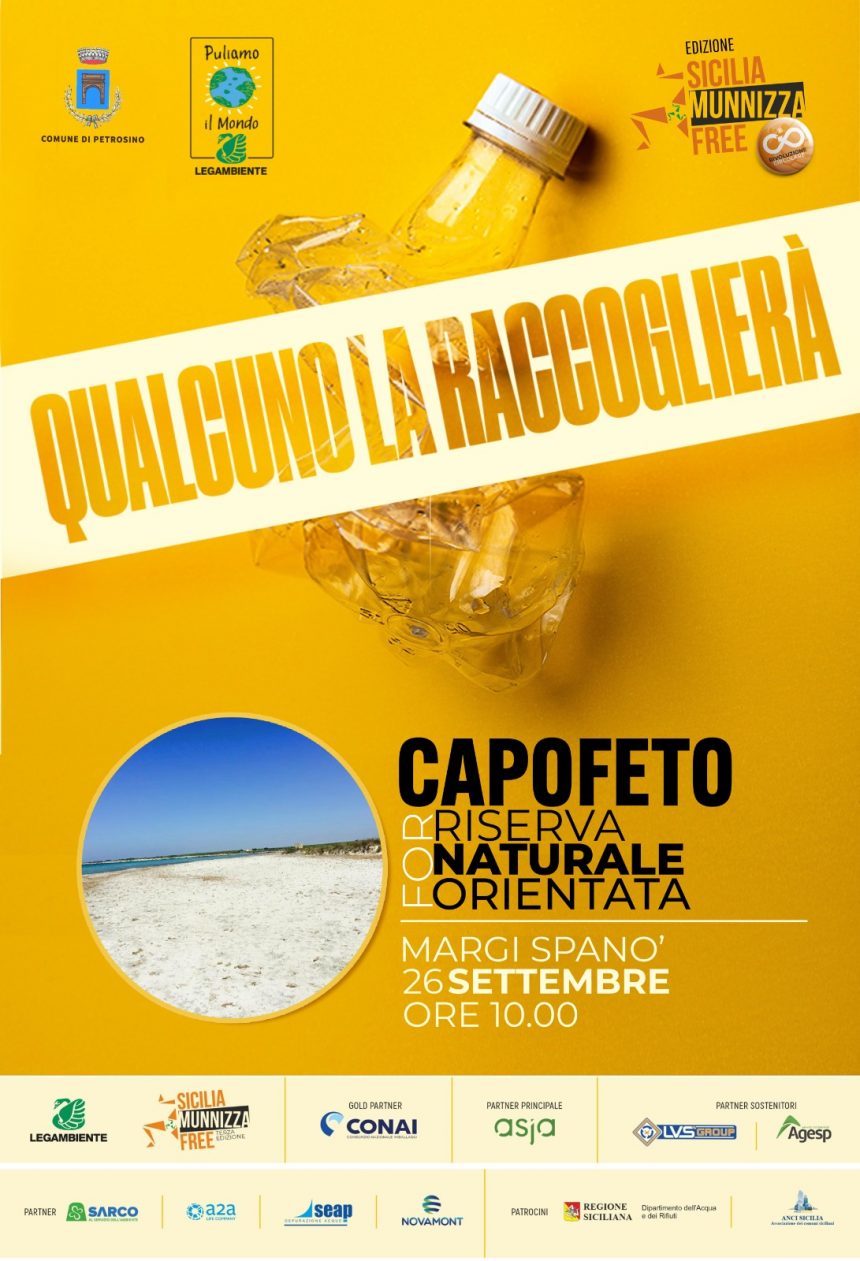 Il Circolo Legambiente “ Marsala – Petrosino” aderisce alla 29° edizione di “Puliamo il Mondo”