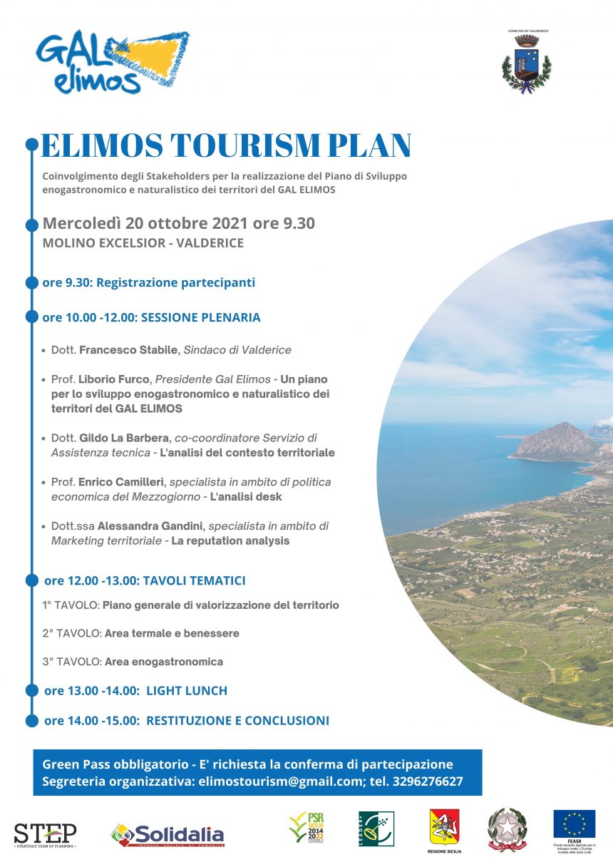 Al Molino Excelsior un incontro per la definizione dell’Elimos Tourism Plan: il piano strategico di valorizzazione dei territori del GAL