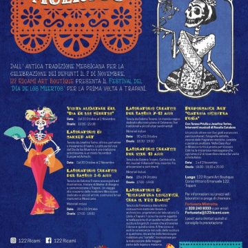 A Trapani arriva per la prima volta il Festival del “Dia De Los Muertos” dal 20 al 2 novembre