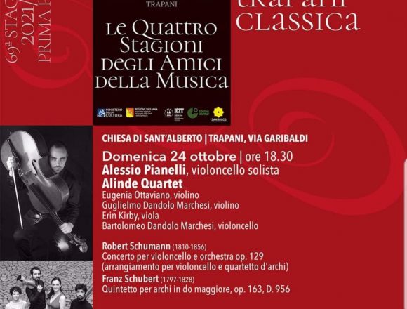 La Stagione Concertistica degli Amici della Musica di Trapani si fa … in quattro