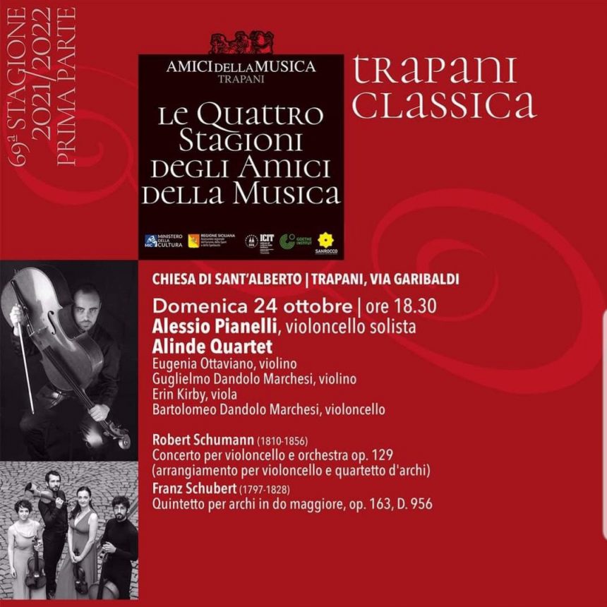 La Stagione Concertistica degli Amici della Musica di Trapani si fa … in quattro