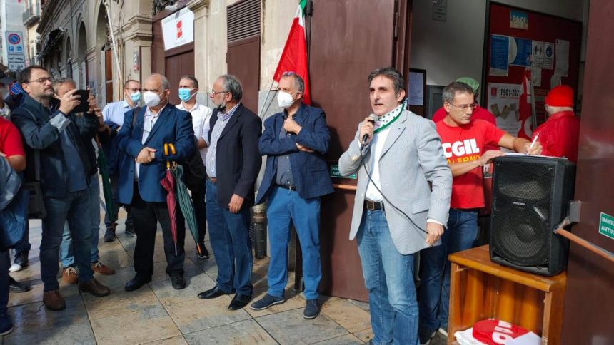La Cisl a Palermo e a Trapani per portare la solidarietà alla Cgil dopo gli attacchi subiti a Roma