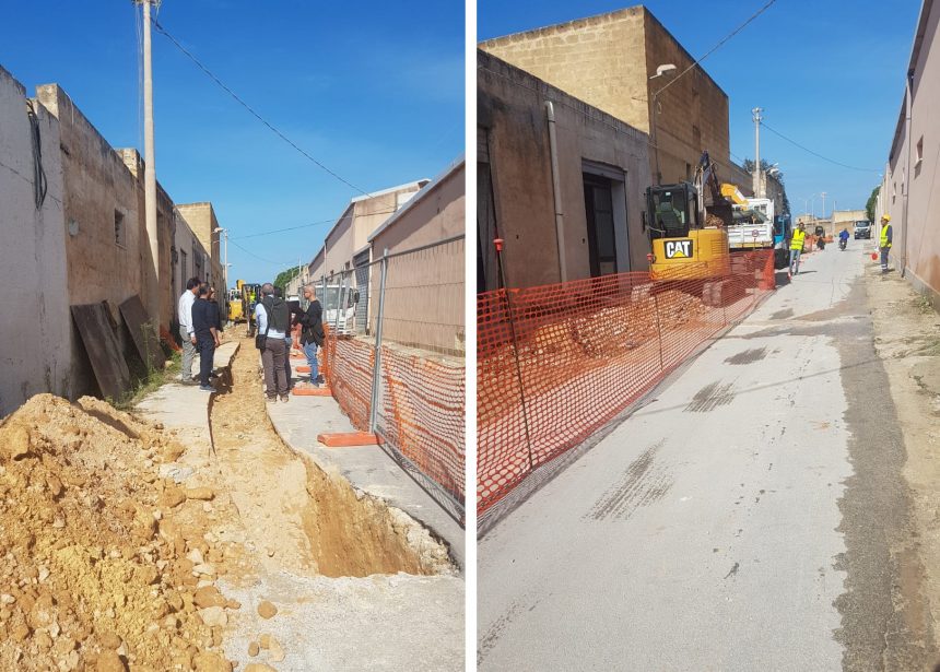 Marsala, si sistema Via Santa Rita, strada di accesso al cimitero che resterà chiuso sabato 30 ottobre per la pulizia straordinaria