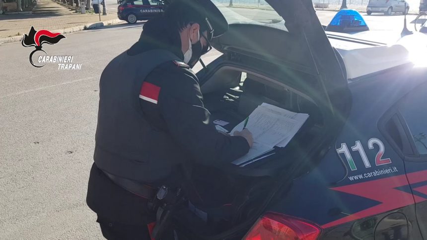 Trapani. Controlli del territorio dei Carabinieri: un uomo arrestato e tre denunciati