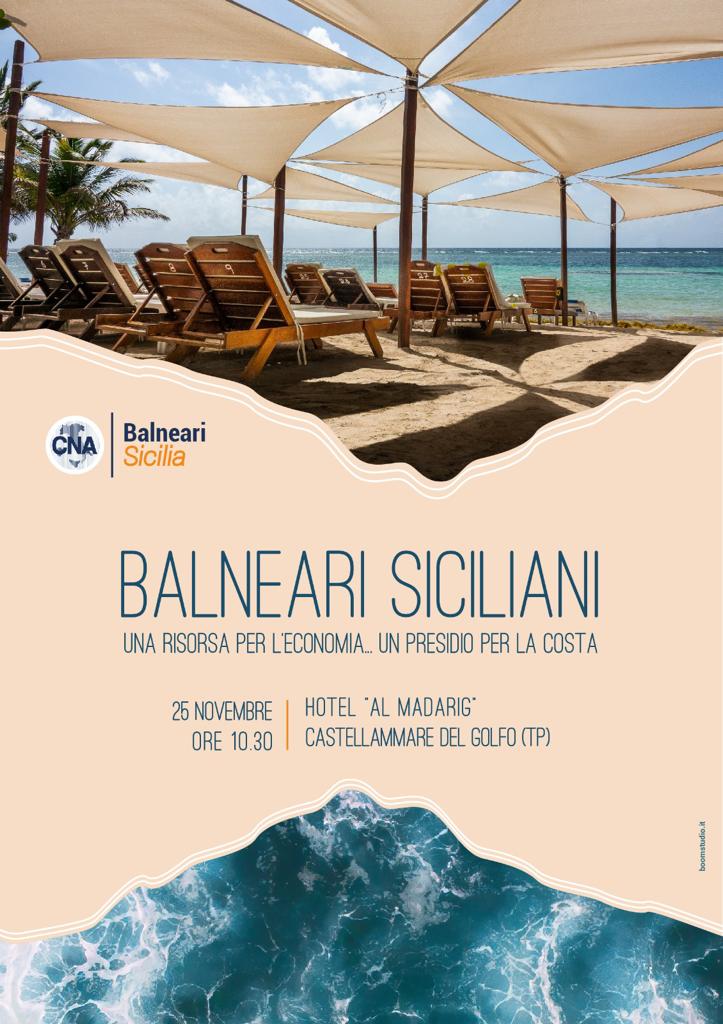 Concessioni balneari: CNA Balneari Sicilia in assemblea giovedì 25 novembre a Castellammare del Golfo