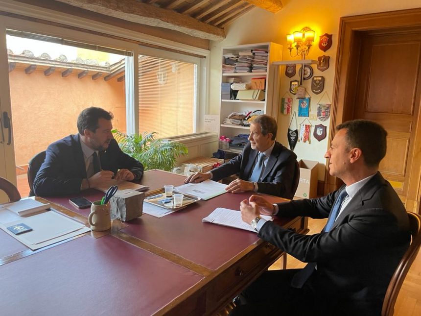 Musumeci incontra Salvini: «Ministri Lega appoggino istanze Regione»