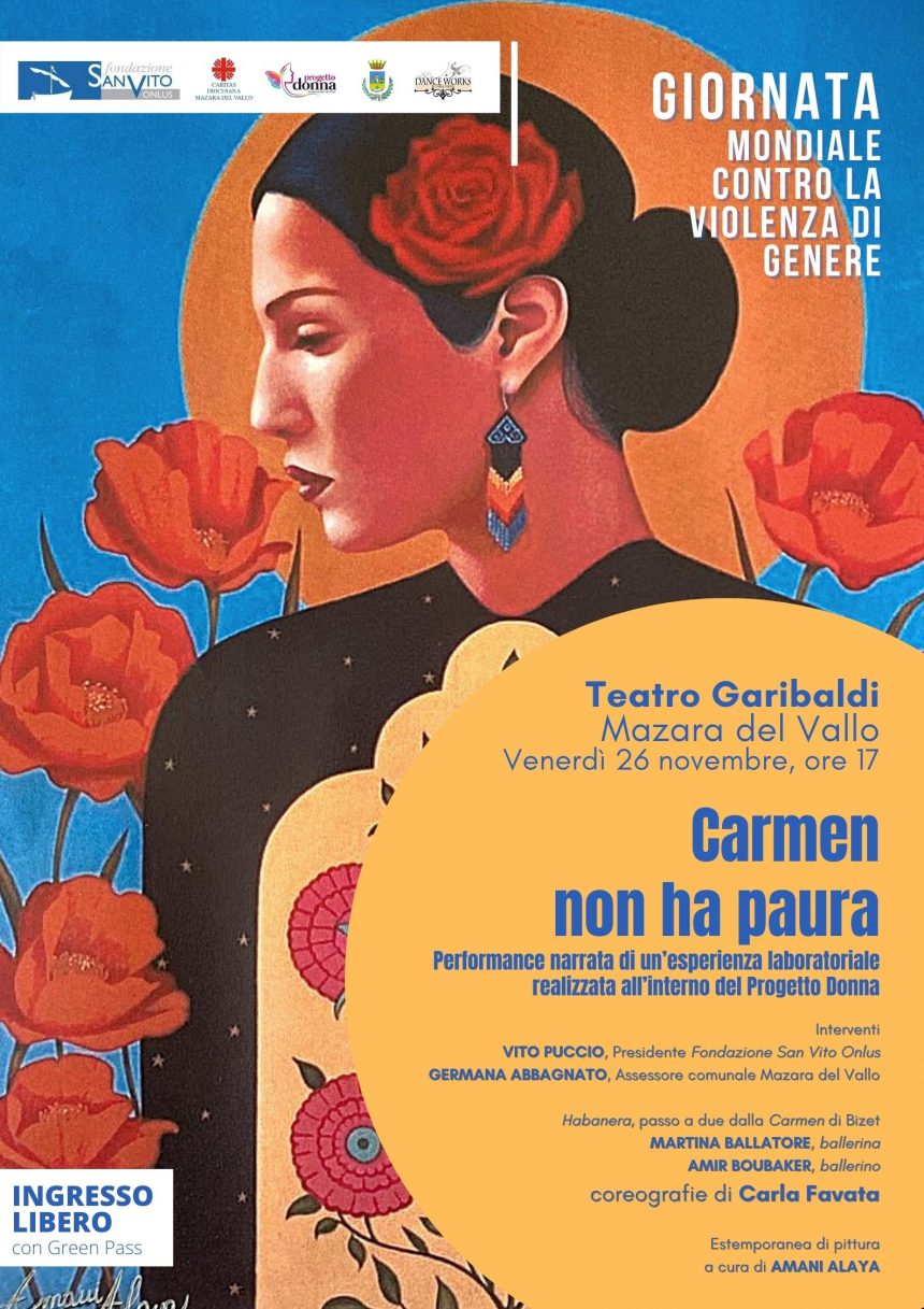 Domani a Mazara del Vallo in scena “Carmen non ha paura”