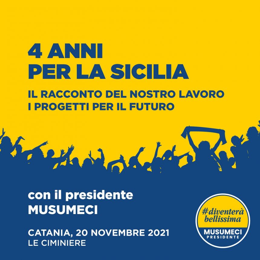 Diventerabellissima. Elezioni regionali, Musumeci Presidente. Manifestazione il 20 novembre a Catania