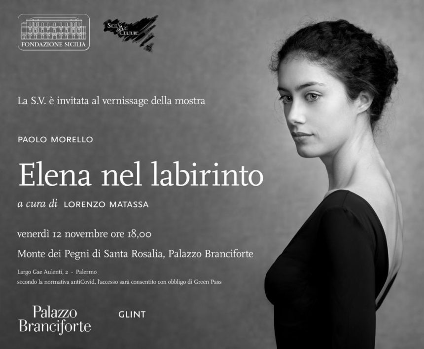 “Elena nel Labirinto”: gli scatti di Paolo Morello, poeta della luce, a Palazzo Branciforte a Palermo venerdì 12 novembre ore 18