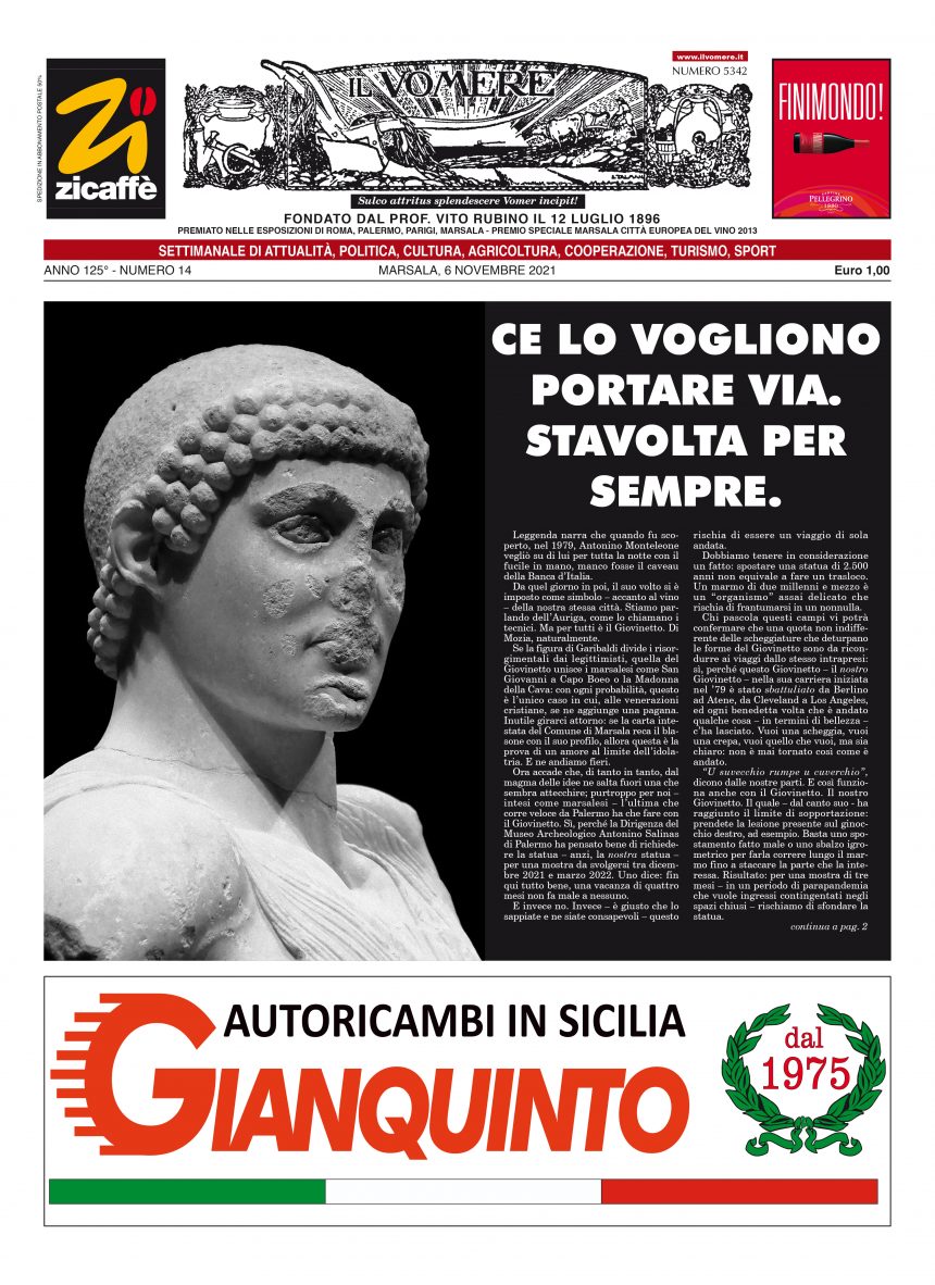 La prima pagina del Vomere