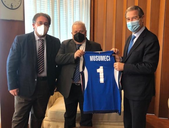 Volley, Musumeci riceve presidente Federazione italiana Volley, Musumeci riceve presidente Federazione italiana