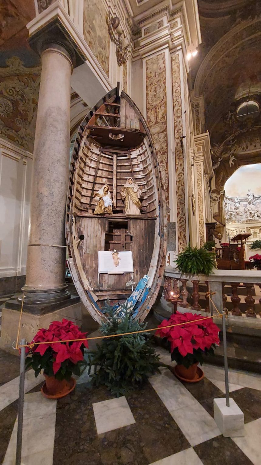 Il presepe sulla barca nella Cattedrale di Mazara del Vallo