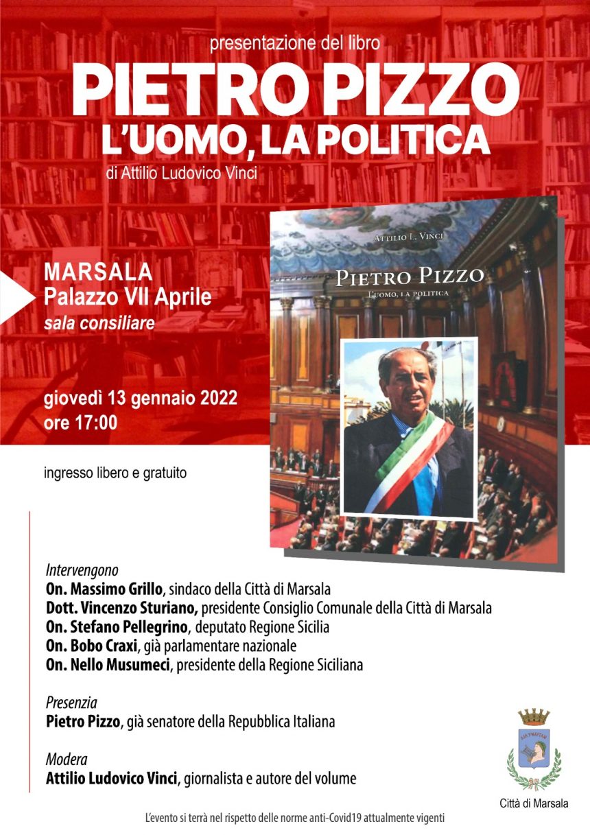 Rinviata ad altra data la presentazione del libro sull’ex senatore Pietro Pizzo