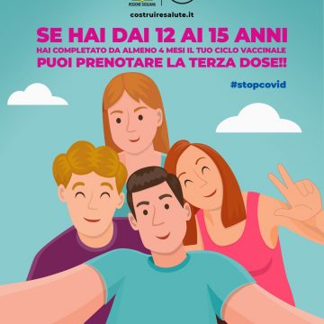 Covid, al via campagna “booster” per target 12-15 anni: da domani le prenotazioni