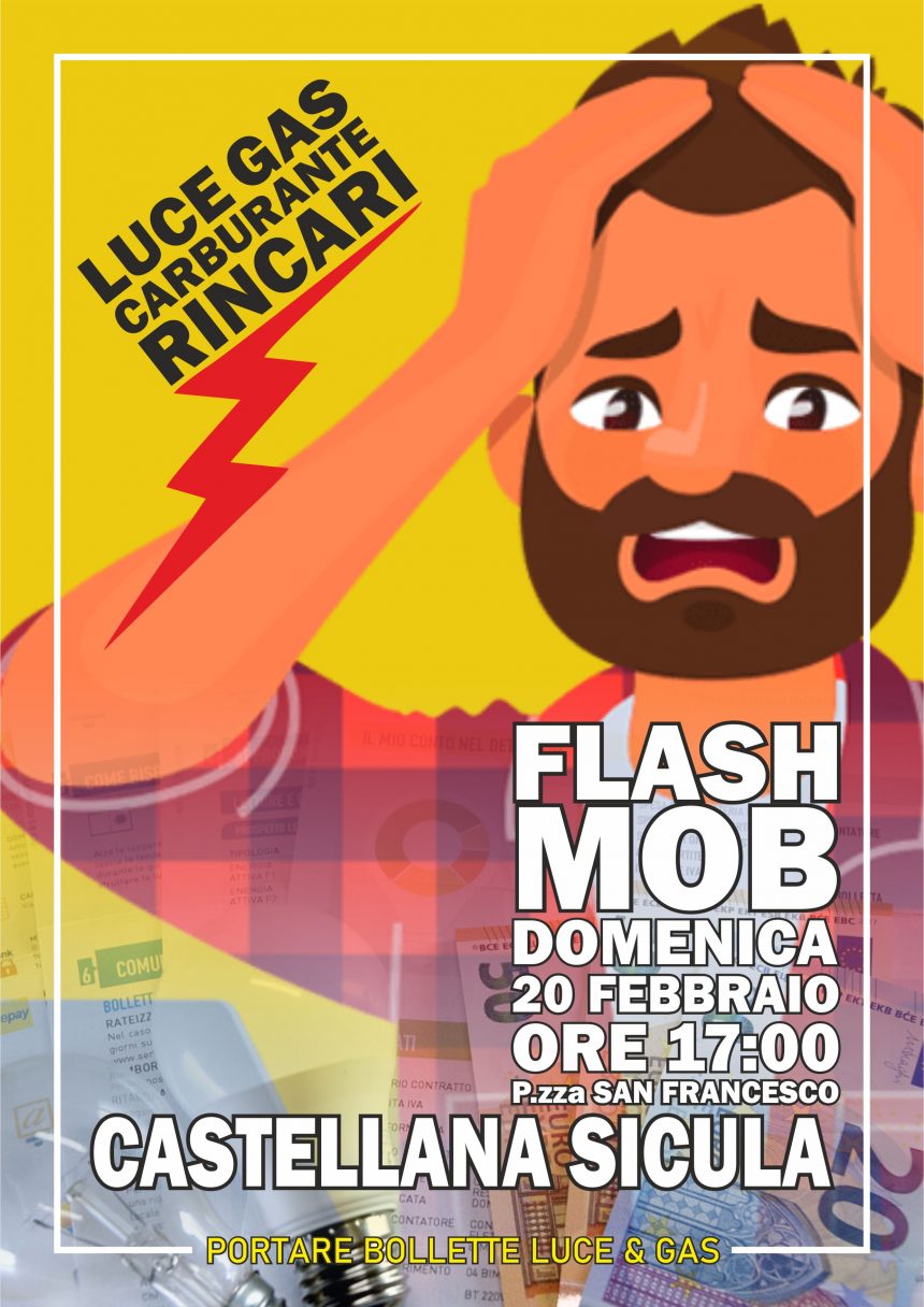 Caro bollette  e carburante, flash mob a Castellana Sicula domenica 20 febbraio